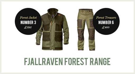 Fjallraven Forest Range of Jackets and Trousers