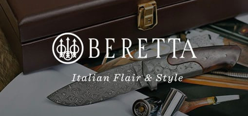 Beretta Italian Flair and Style, Case, Gun, Knife and Cartridges