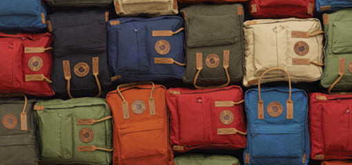 Fjällräven Kanken Range of Coloured Bags