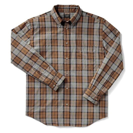 Filson Sutter Sport Shirt Bronze Heather Gray - The Sporting Lodge