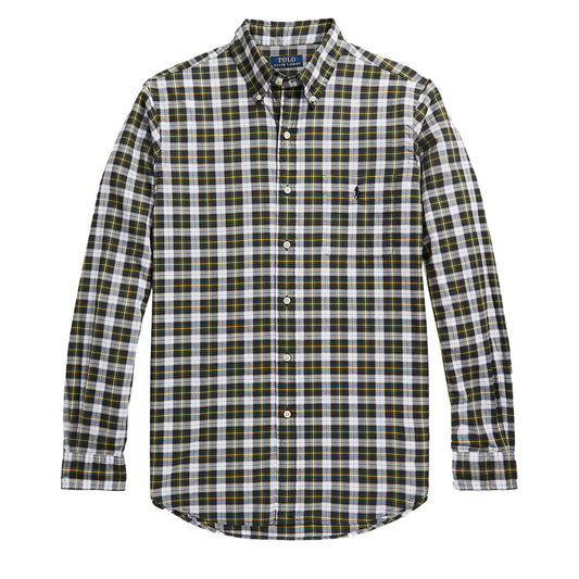 Polo Ralph Lauren Custom Fit Check Shirt Navy / Green Multi - The Sporting Lodge