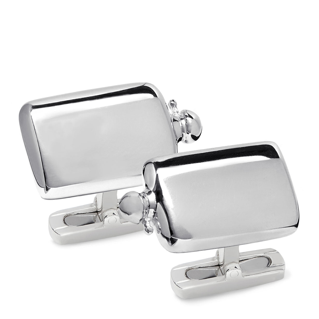 James Purdey Sterling Silver Flask Cufflinks - The Sporting Lodge