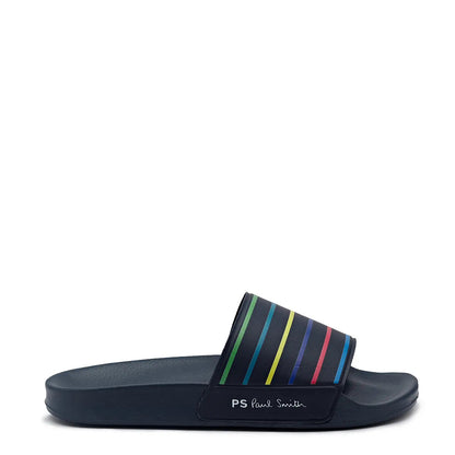 Paul Smith Nyro Pool Slides Navy Stripe