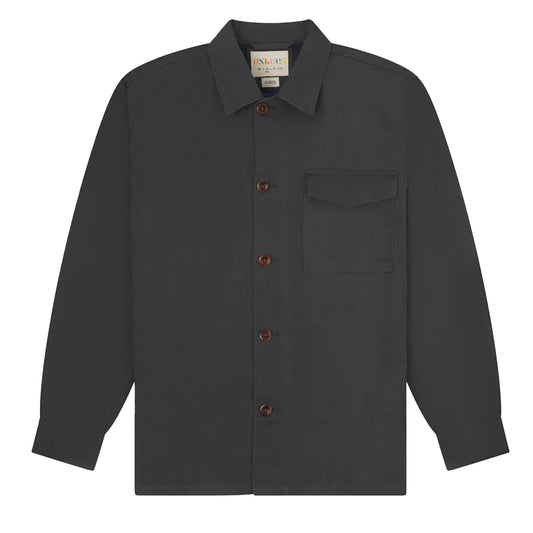 USKEES 3003 Buttoned Workshirt Charcoal - The Sporting Lodge