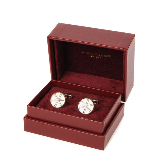 Purdey Opening Shell Cufflinks Silver - The Sporting Lodge