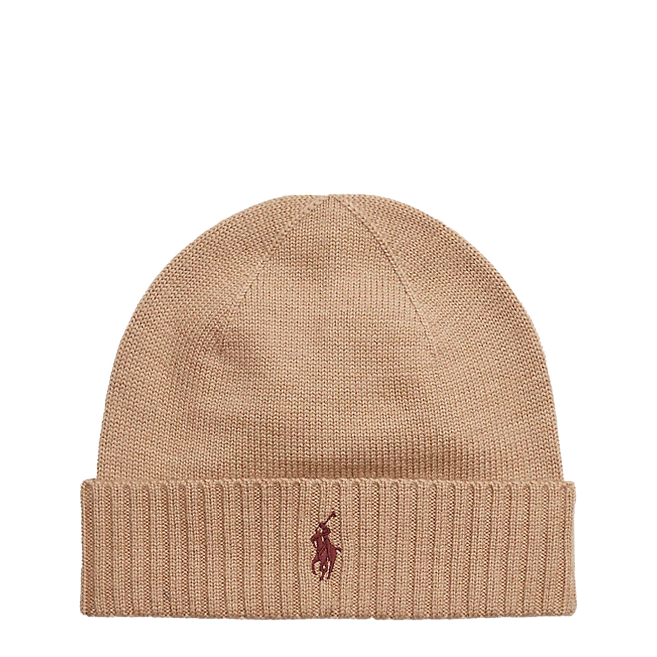 Polo Ralph Lauren Signature Pony Wool Beanie Camel Melange The Sporting Lodge