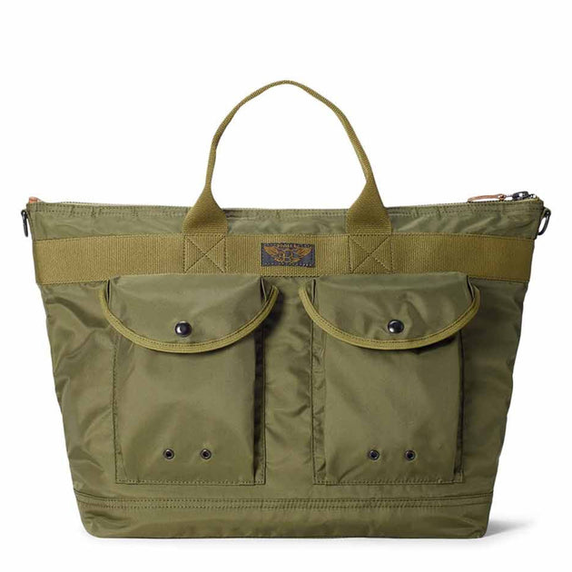 RRL by Ralph Lauren Nylon Canvas Utility Messenger Bag Olive Drab | The  Sporting Lodge