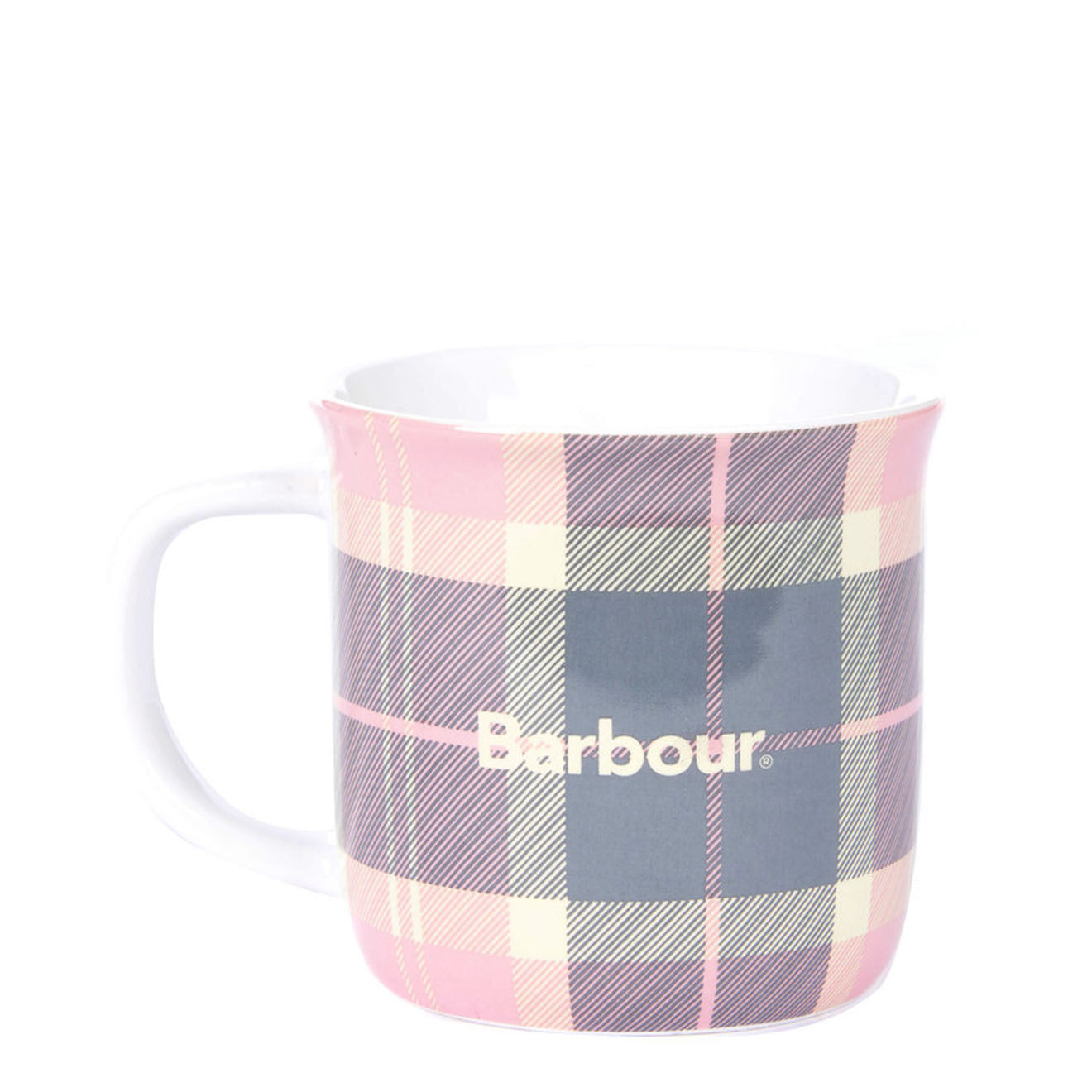 Barbour Tartan Mug Pink / Grey Tartan - The Sporting Lodge