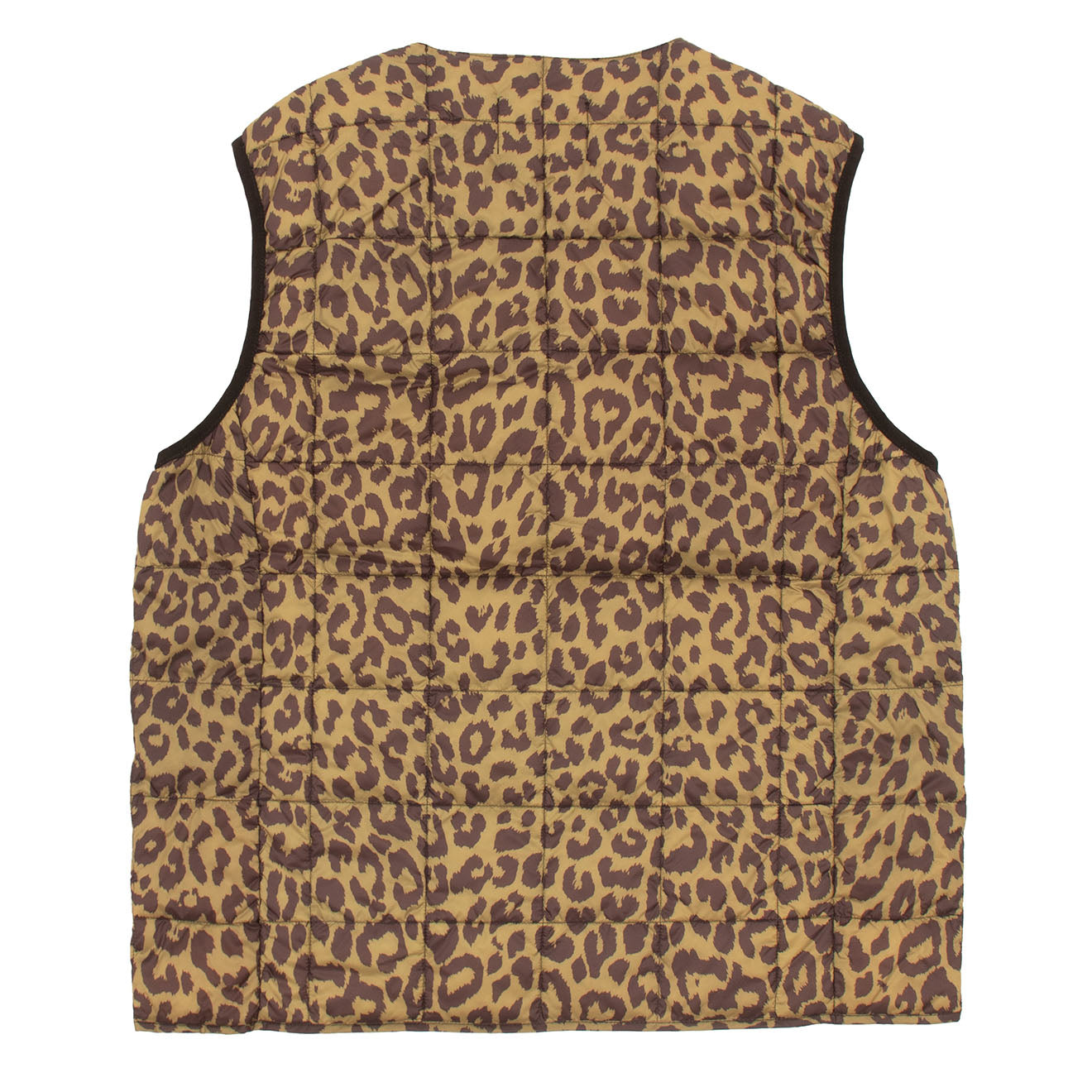 Taion Womens V Neck Button Down Vest Leopard - The Sporting Lodge