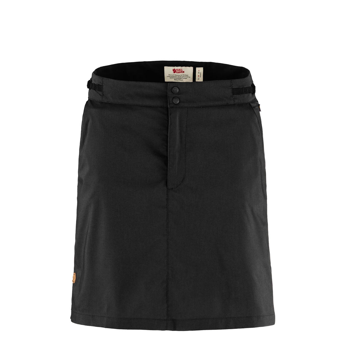 Fjallraven Womens Abisko Hike Skort Black - The Sporting Lodge