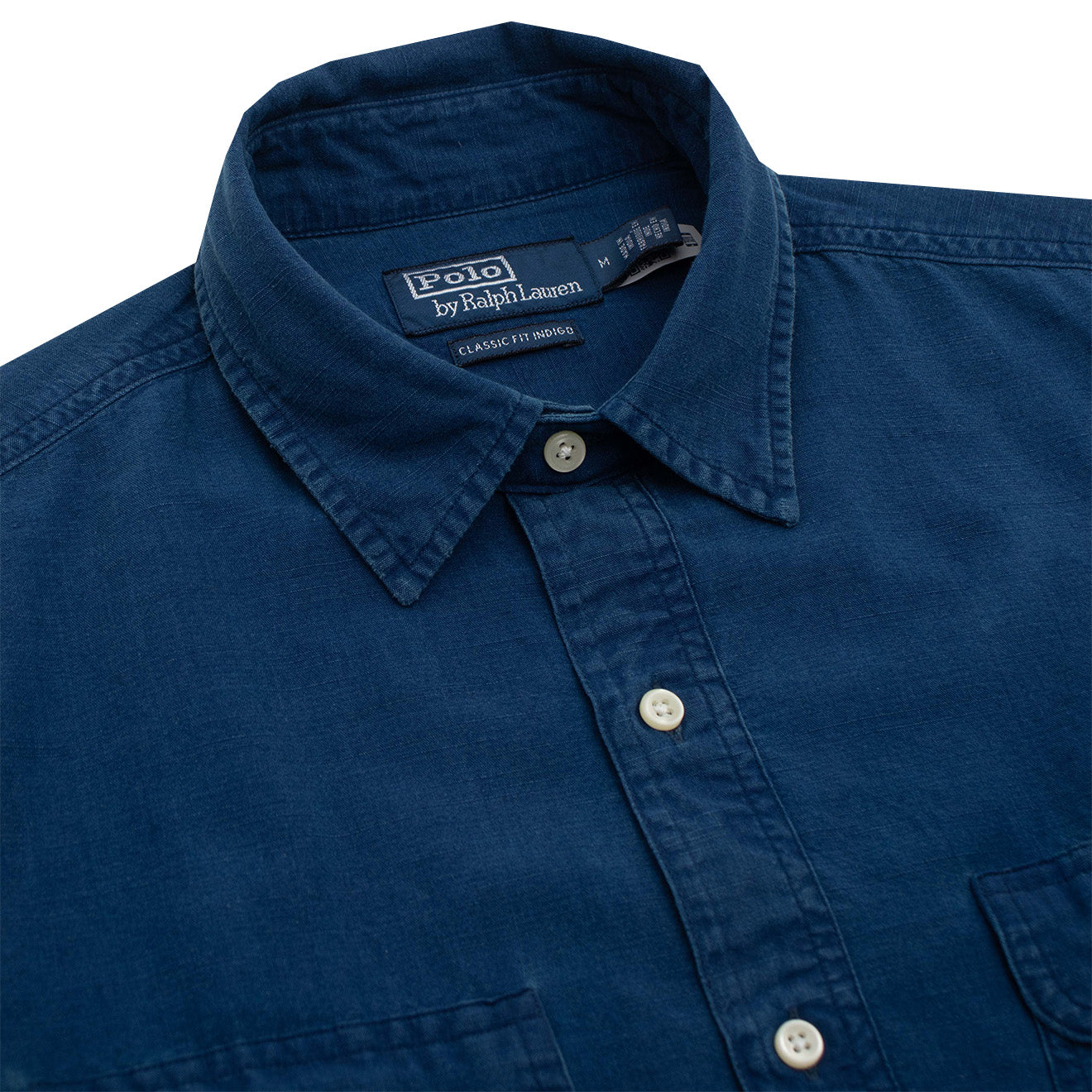 Polo Ralph Lauren Classic Fit Indigo Popover Workshirt Indigo - The Sporting Lodge