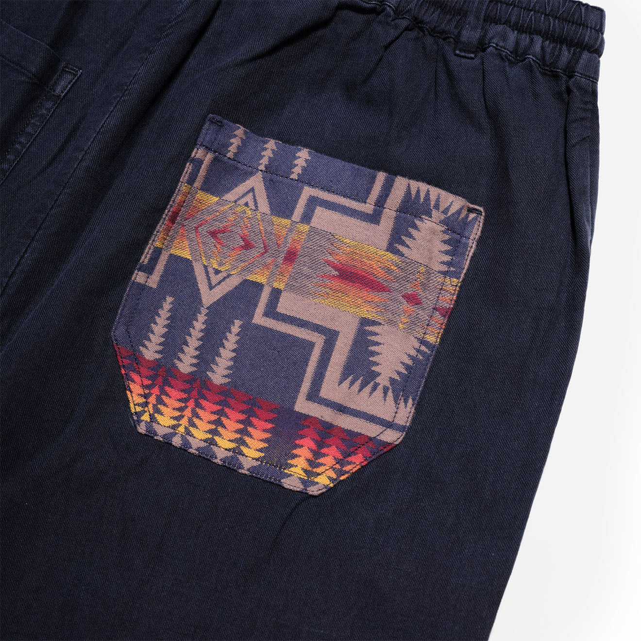 Pendleton Utility Patchwork Pants Navy - The Sporting Lodge