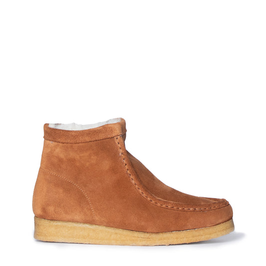 Clarks Originals Womens Wallabee Hi Boot Caramel WLined - The Sporting Lodge