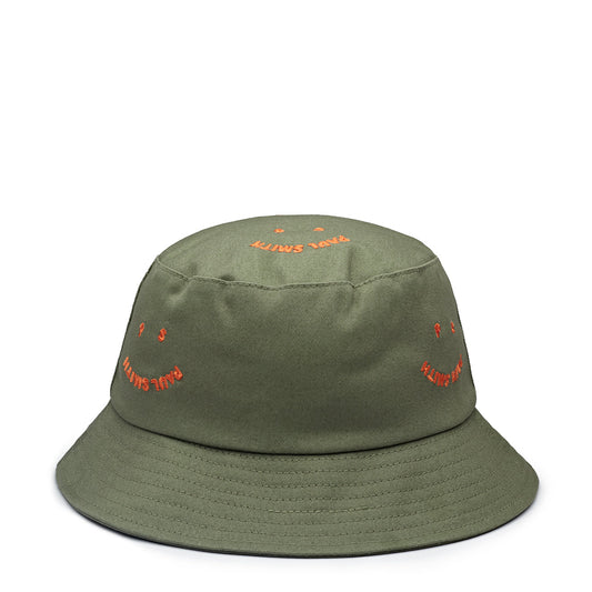 Paul Smith PS Happy Allover Bucket Hat Military Green