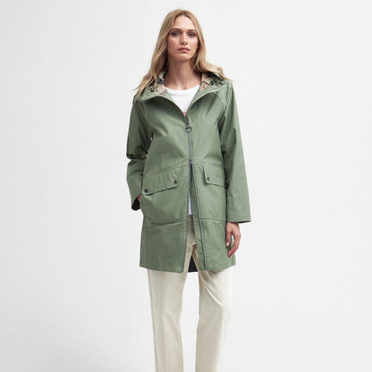 Barbour Womens Heron Waterproof Jacket Bayleaf - The Sporting Lodge