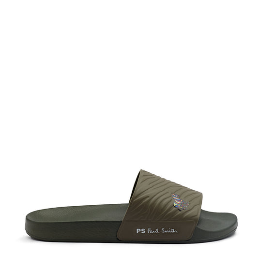 Paul Smith Nyro Zebra Logo Slides Khaki