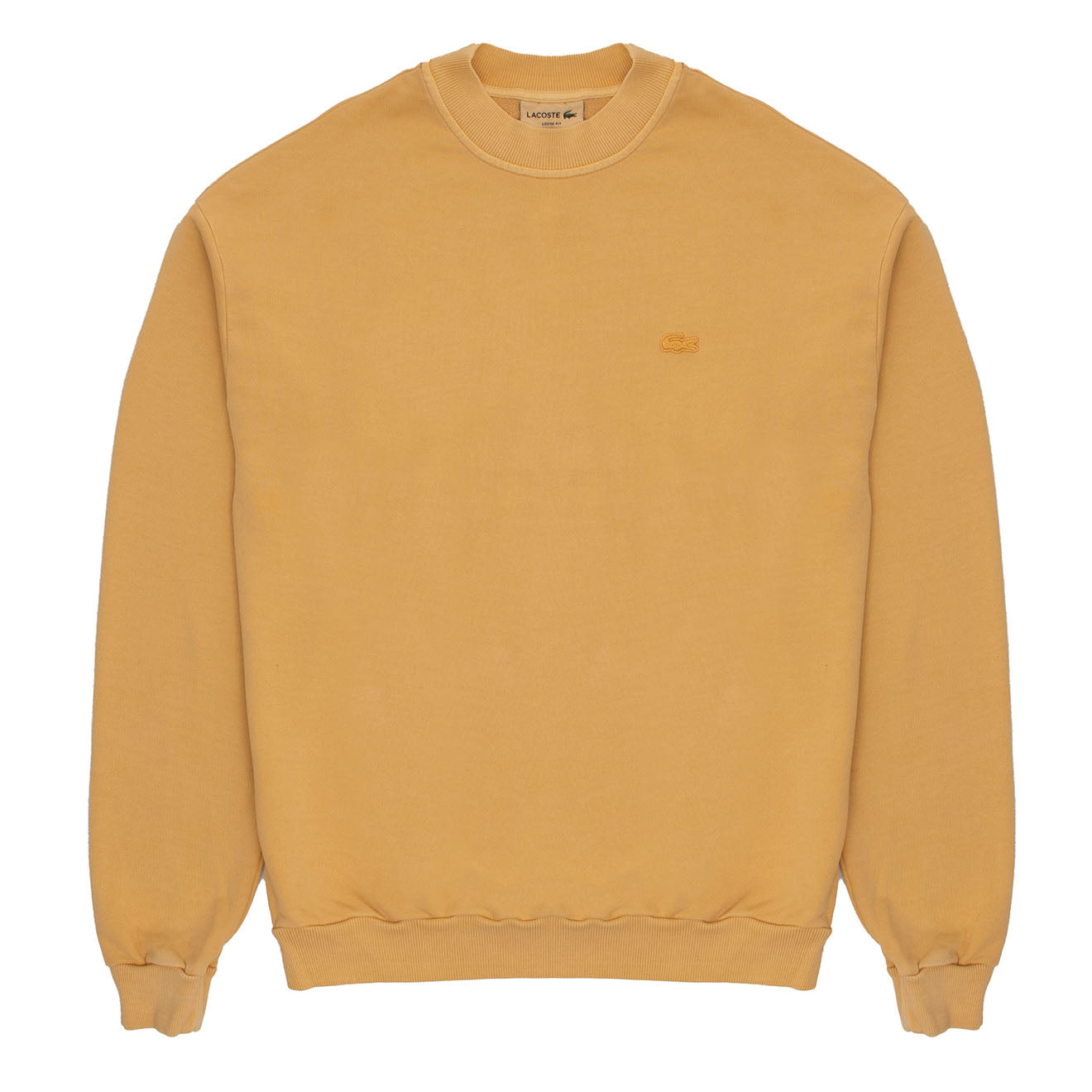 Lacoste Eco Dye Sweatshirt Golden Haze - The Sporting Lodge