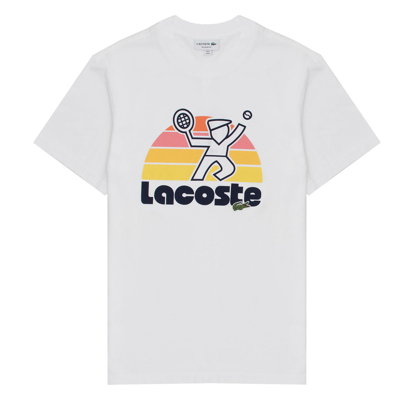 Lacoste Retro Tennis T-Shirt White - The Sporting Lodge