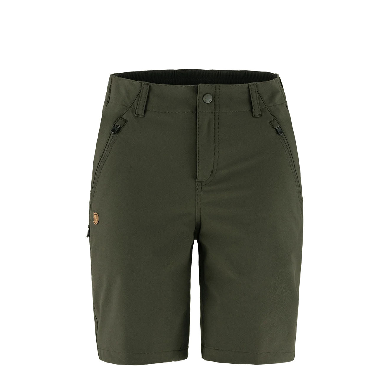 Fjallraven Womens Abisko Trail Stretch Shorts Deep Forest - The Sporting Lodge