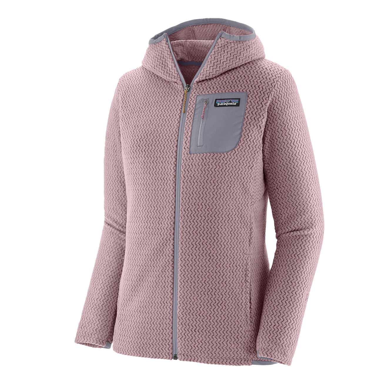 Patagonia Womens R1 Air Full Zip Fleece Hoody Milkweed Mauve The Sporting Lodge