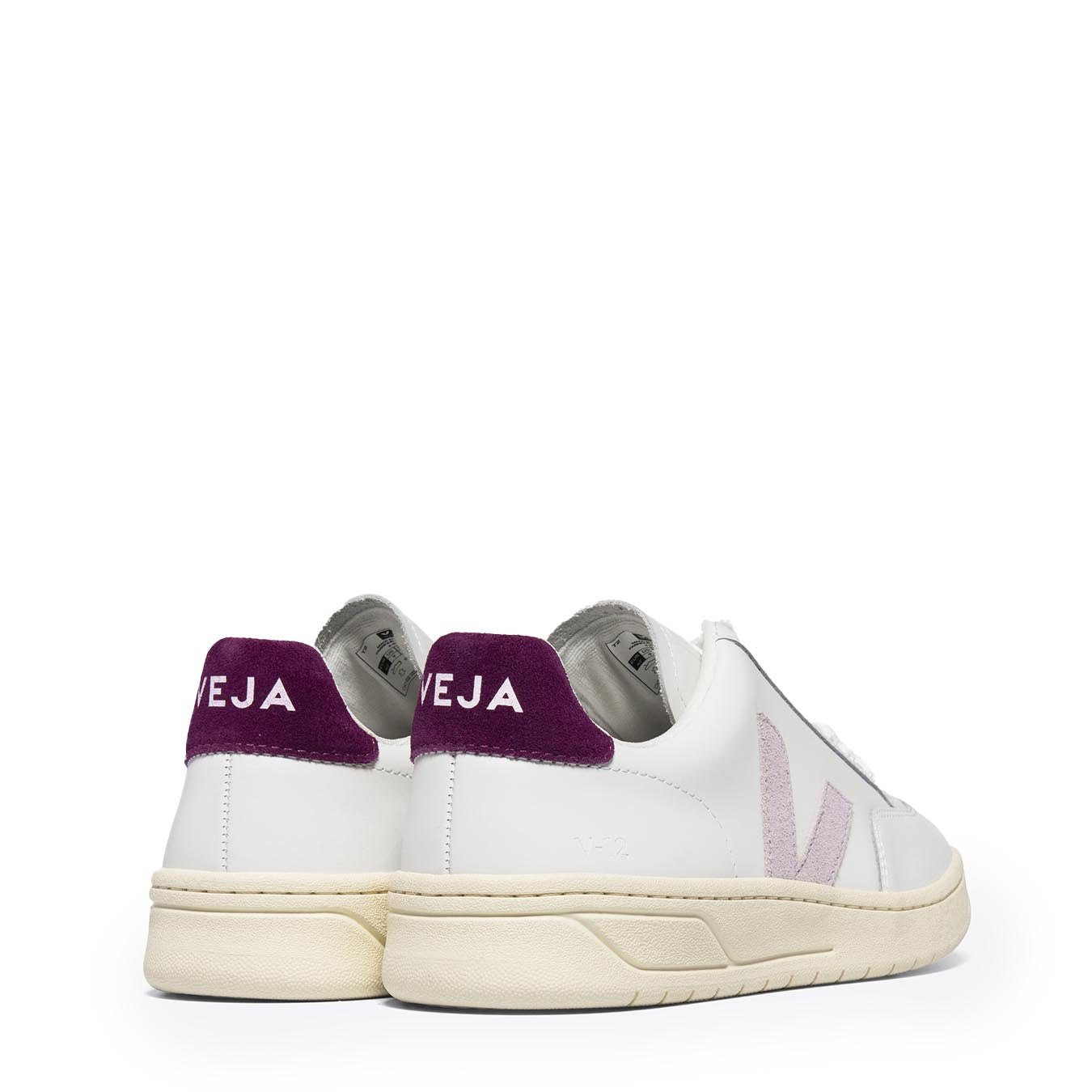 Veja Womens V-12 Extra White Parme Magenta Trainer - The Sporting Lodge