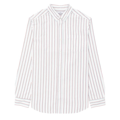 Portuguese Flannel L/S Seersucker Atlantico Shirt Multi Stripe - The Sporting Lodge