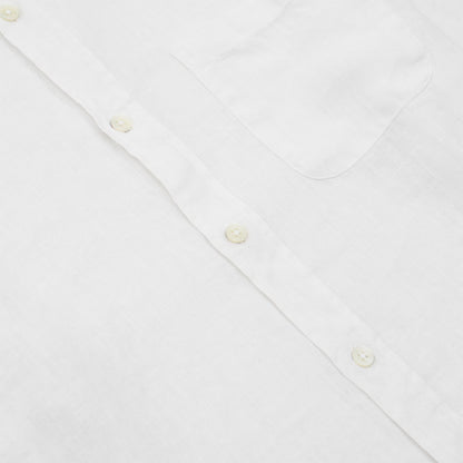 Portuguese Flannel L/S Linen Shirt White - The Sporting Lodge