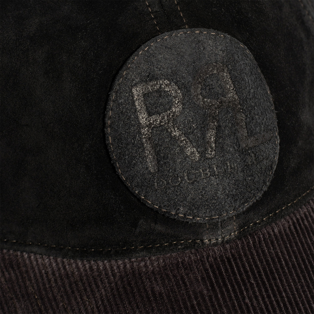 RRL by Ralph Lauren RRL Ranch Logo Suede Ball Cap Black | The Sporting Lodge