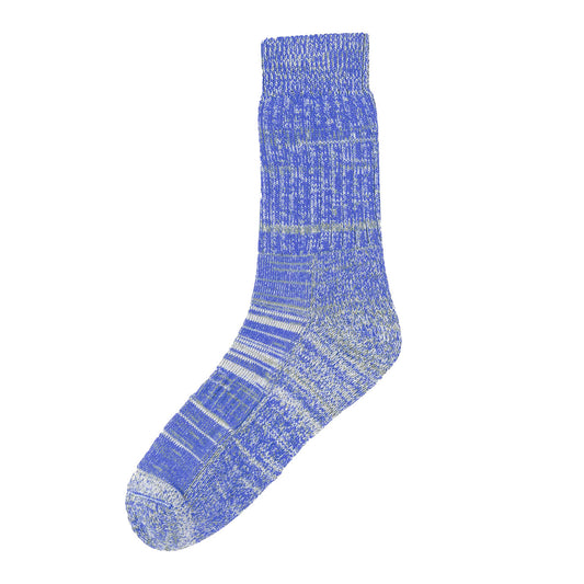 Uskees 4006 Organic Cotton Sock Ultra Blue Mix - The Sporting Lodge