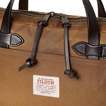 Filson Tin Cloth Compact Briefcase Dark Tan - The Sporting Lodge