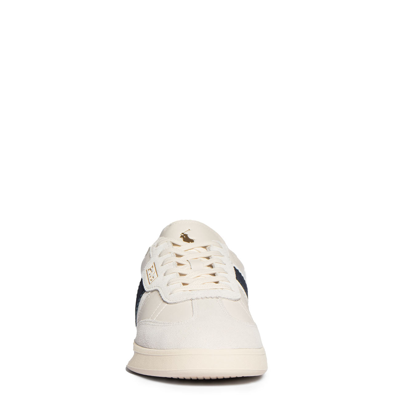 Polo Ralph Lauren Aera Trainers Low Top Lace Cream / Navy - The Sporting Lodge