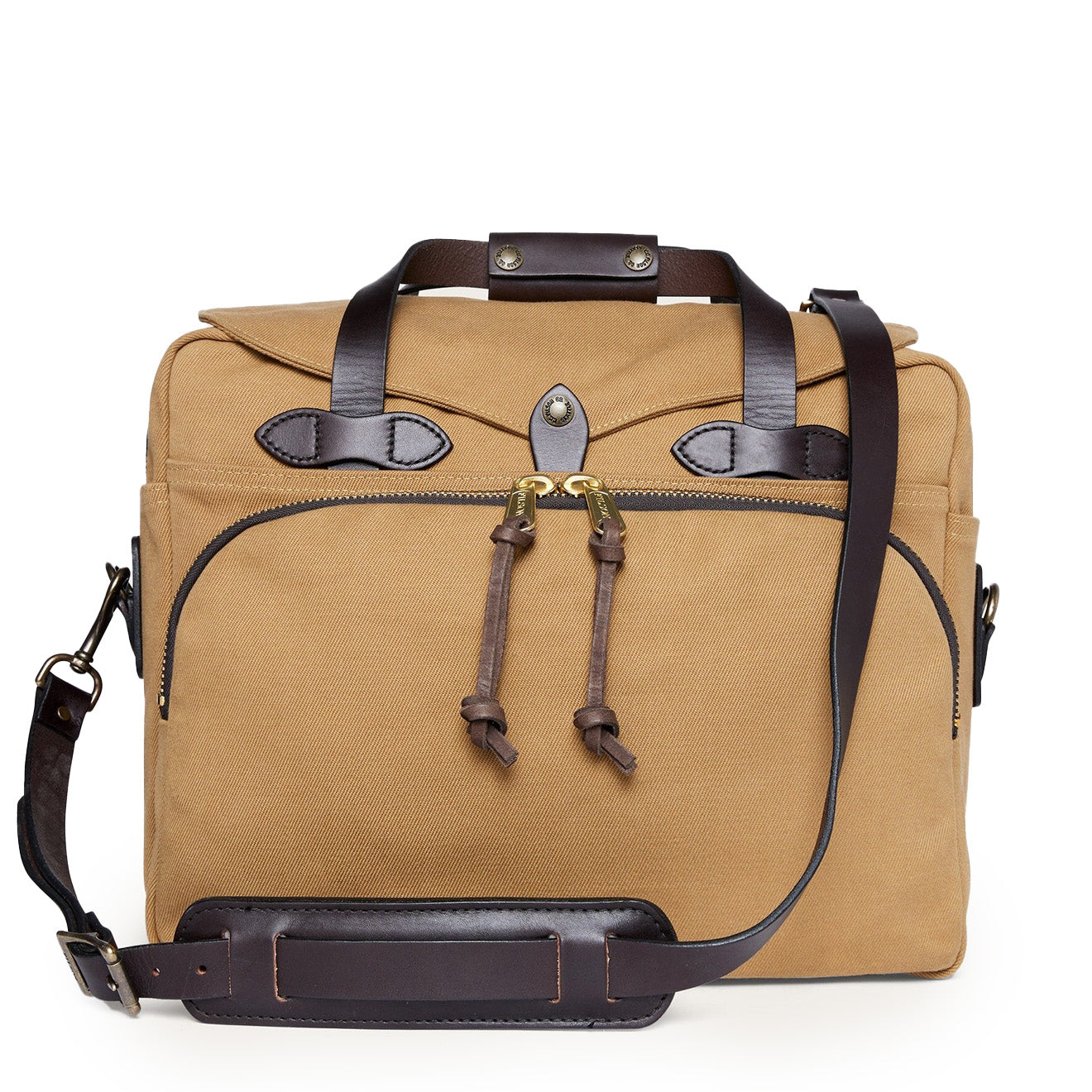 Filson Rugged Twill Padded Computer Bag Tan - The Sporting Lodge