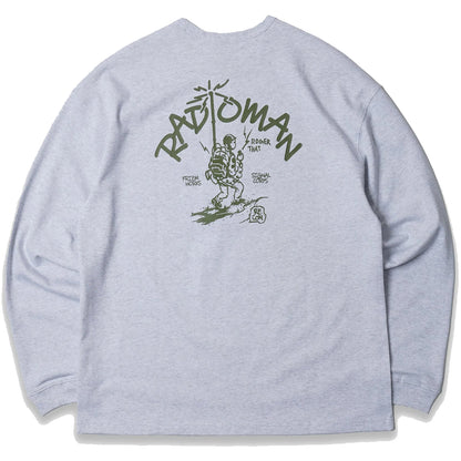 Frizmworks Radio Man Long Sleeve Tee White Melange