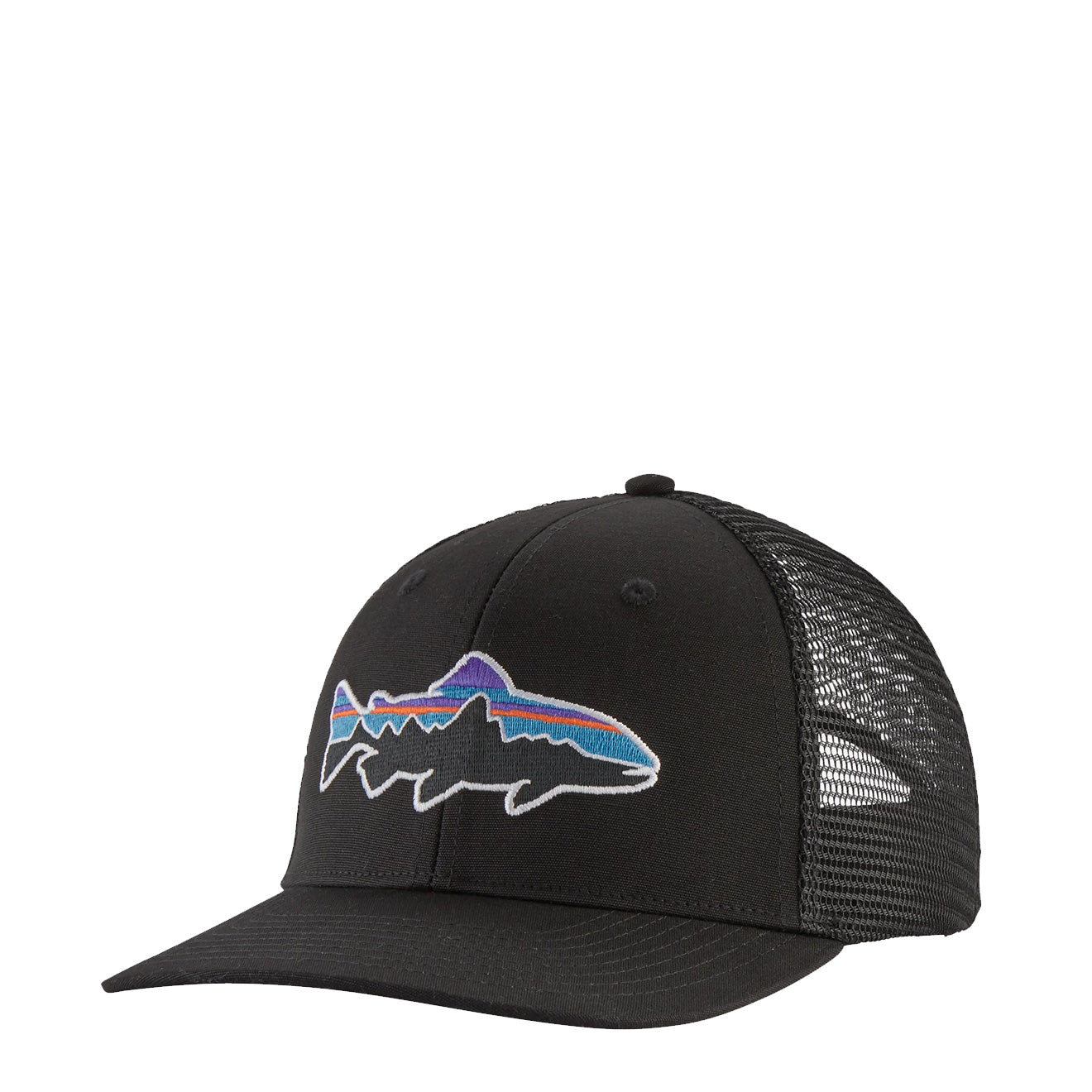 Patagonia Fitz Roy Trucker Hat Black - The Sporting Lodge