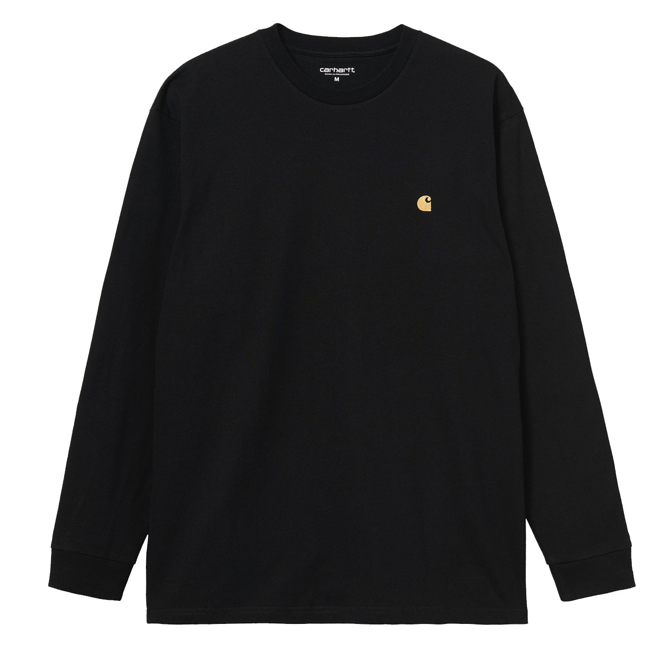 Carhartt WIP L/S Chase T-Shirt Black / Gold