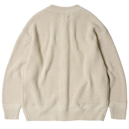 Frizmworks Heavy Wool Round Cardigan Cream