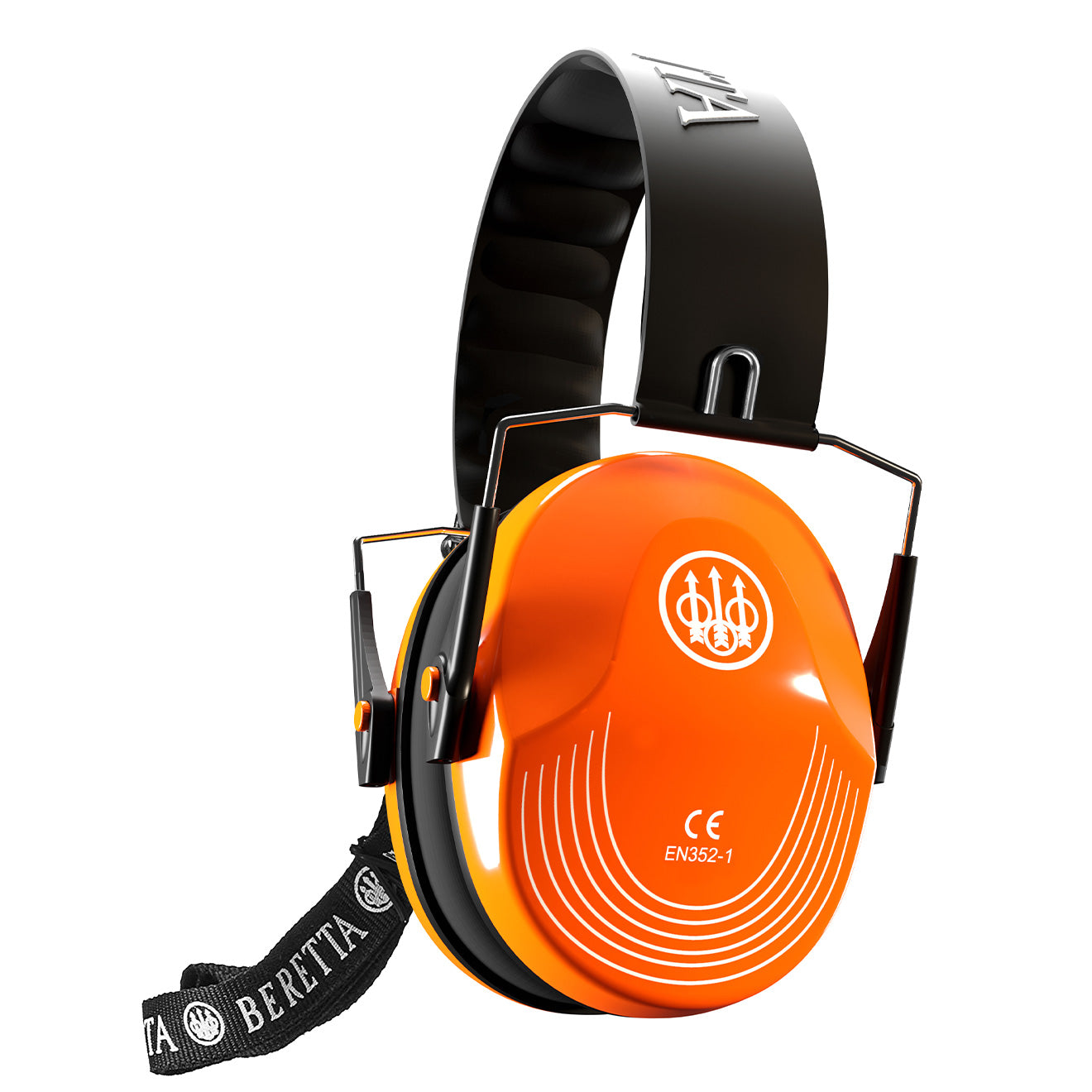 Beretta Prevail Folding Earmuff Fluorescent Orange - The Sporting Lodge