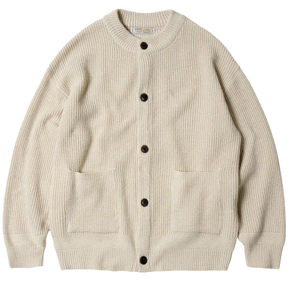 Frizmworks Heavy Wool Round Cardigan Cream