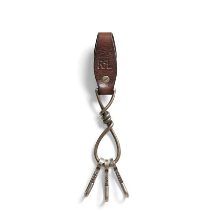 RRL by Ralph Lauren Concha Chain Keyfob Dark Brown