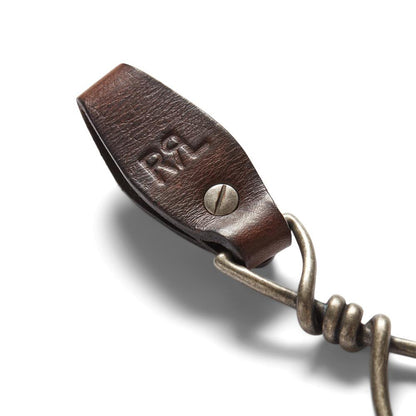 RRL by Ralph Lauren Concha Chain Keyfob Dark Brown