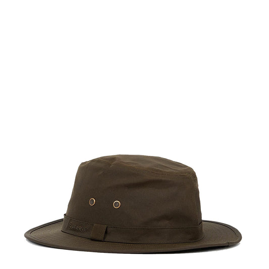 Barbour Wax Safari Hat Olive - The Sporting Lodge