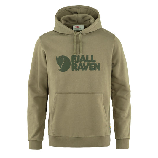 Fjallraven Logo Hoodie Light Olive - The Sporting Lodge