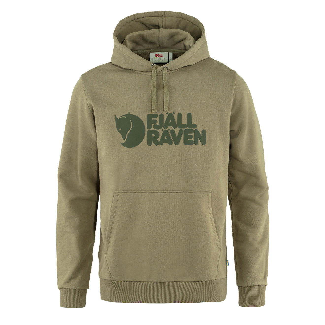 Fjallraven Logo Hoodie Light Olive