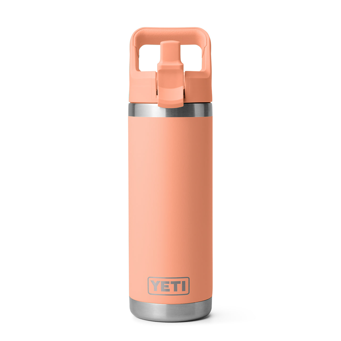 YETI Rambler 18oz Straw Bottle Lowcountry Peach