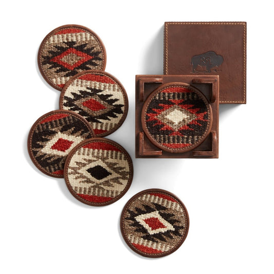 RRL by Ralph Lauren Coaster Set Cream Multi / Brown - The Sporting Lodge