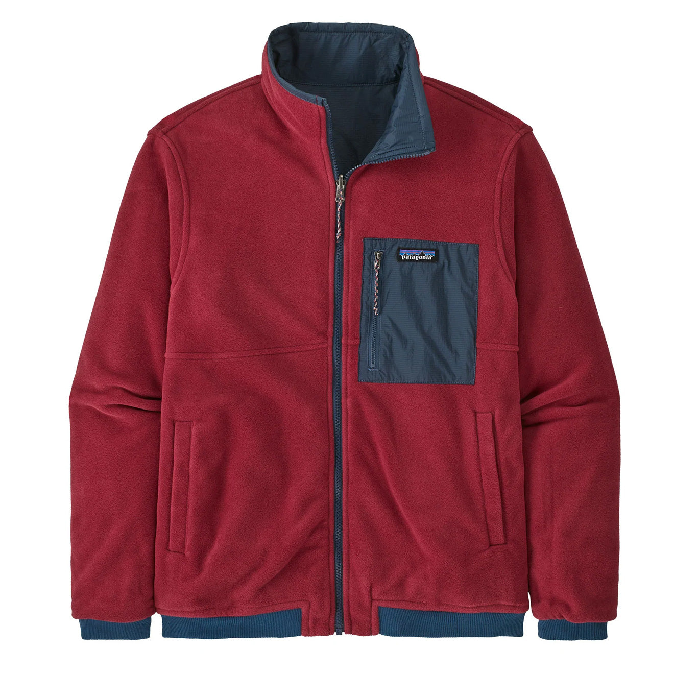 Patagonia red blue jacket hotsell