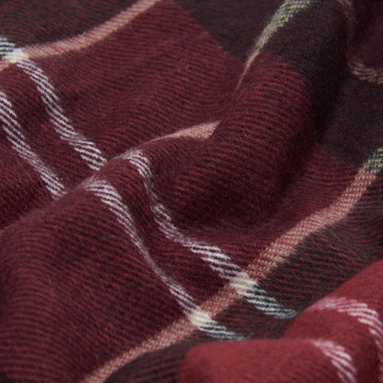 Barbour Galingale Tartan Scarf Winter Red - The Sporting Lodge