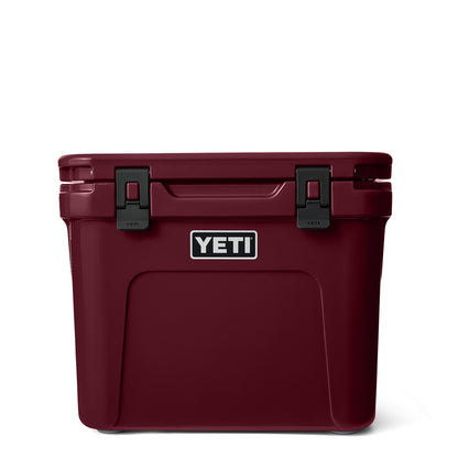 YETI Roadie 32 Wheeled Cool Box Wild Vine Red - The Sporting Lodge