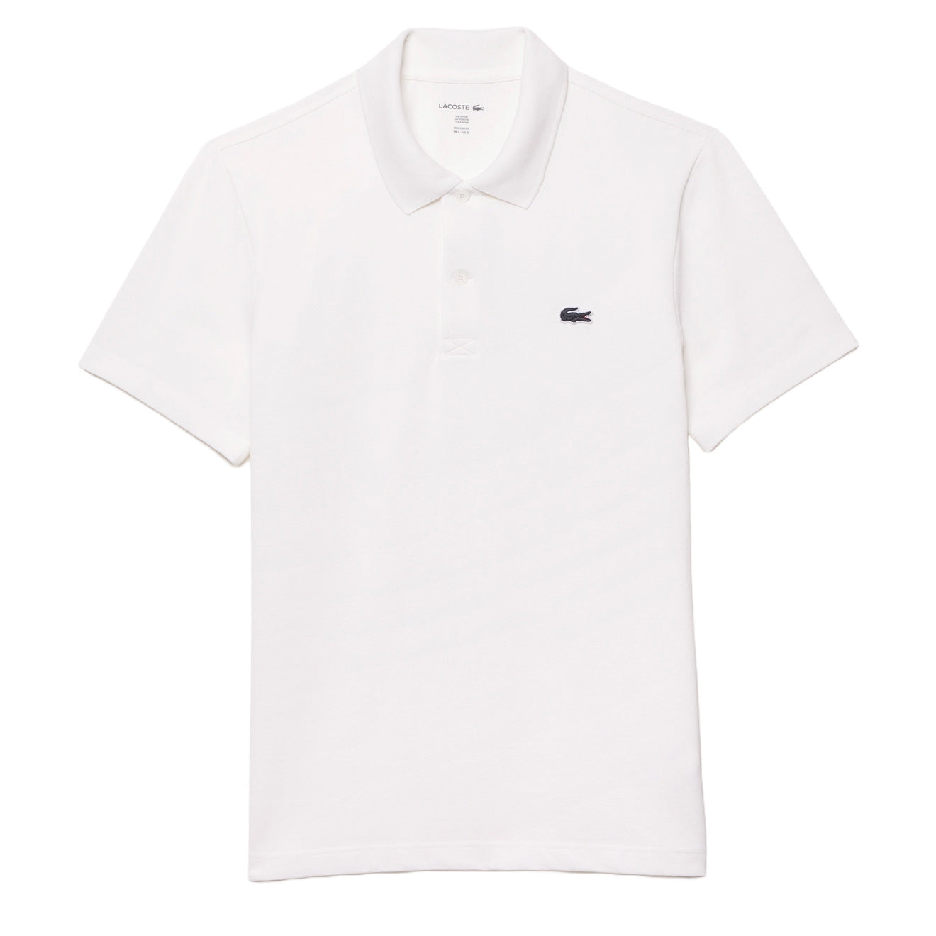 Lacoste Regular Fit Cotton Polo Shirt White - The Sporting Lodge