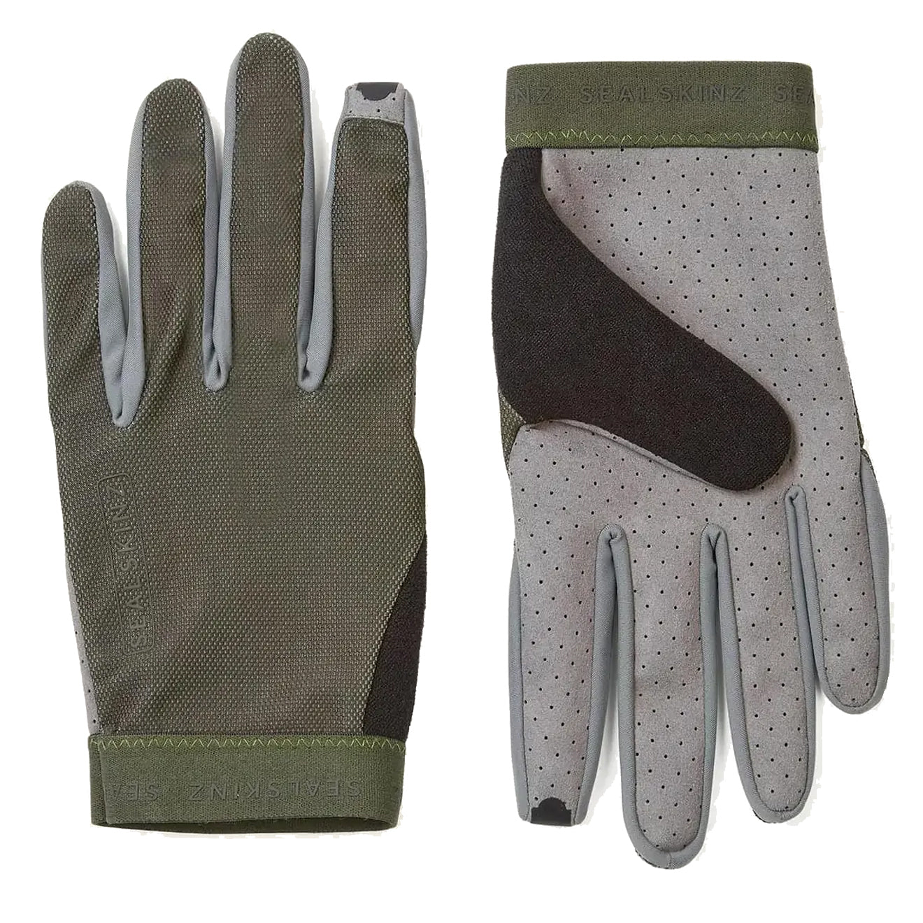 Sealskinz Paston Perforated Palm Glove Olive - The Sporting Lodge